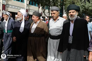 تشرف جمعی از علمای اهل سنت به حرم مطهر رضوی