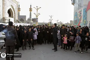 تشرف داش&zwnj;آموزان مدارس استثنایی سراسر کشور به حرم مطهر رضوی