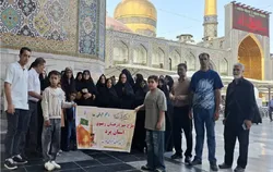 تشرف کودکان سرطانی یزد به حرم مطهر رضوی