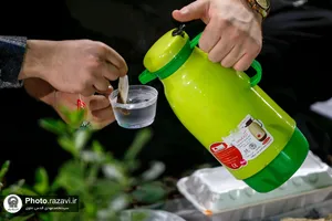 مراسم افطاری طرح ضیافت اکرام رضوی در صحن امام حسن مجتبی علیه&zwnj;السلام