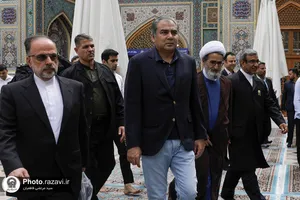 تشرف وزير کشور جمهوری اسلامی پاكستان به حرم مطهر رضوی