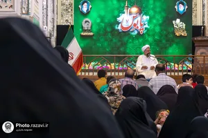 تشرف هیئت خانوادگی مدارس امام رضا علیه&zwnj;السلام به حرم مطهر رضوی