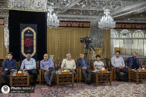 دیدار اساتید دانشگاه دفاع ملی با تولیت آستان قدس رضوی