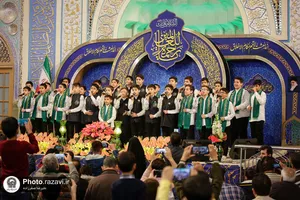 مراسم جشن مبعث پیامبر اکرم در حرم مطهر رضوی