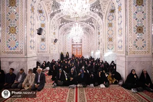 تشرف بانوان دانشجوی شاهد و ایثارگر دانشگاه فرهنگیان به حرم مطهر رضوی