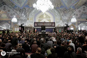 مراسم چهارپایه خوانی در حرم مطهر رضوی