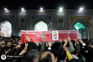 تشییع پیکر شهیده فاطمه دهقانی در مشهد