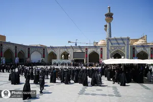 تشییع پیکر حجت&zwnj;الاسلام کریم عبدالهی نژاد در حرم مطهر رضوی
