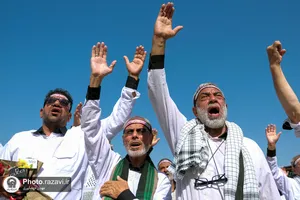 مراسم استقبال از کاروان پیاده مشهد تا کربلا