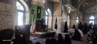 بانوان رضوی در سوگ اربعین سیدالشهدای انقلاب اسلامی اشک ماتم ریختند