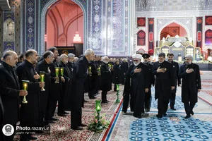 آیین خطبه&zwnj;خوانی شب عاشورای حسینی در حرم مطهر رضوی -2