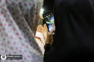 حال و هوای حرم مطهر رضوی در لیلةالرغائب