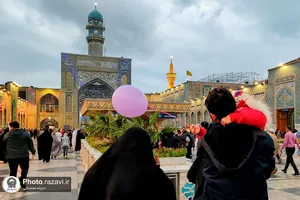 حال و هوای حرم مطهر رضوی در شب میلاد امام رضا علیه&zwnj;السلام