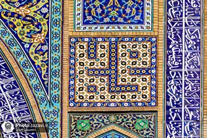 نقش نام  پیامبر در حرم مطهر رضوی