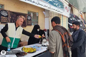 خدمت رسانی به زائران اربعین حسینی در مرز میرجاوه