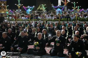 آیین خطبه&zwnj;خوانی شب میلاد امام رضا(علیه&zwnj;السلام) در حرم مطهر رضوی - 2
