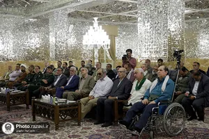 دیدار فرماندهان و پیشکسوتان دفاع مقدس با تولیت آستان قدس رضوی