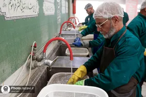 پذیرایی هیأت احباب الرسول عراق در چایخانه غدیر