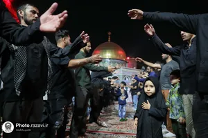 عزاداری زائران اردوزبان در حسینیه حرم مطهر رضوی
