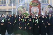 تجدید میثاق دختران رضوی با سردار دل‌ها در کرمان