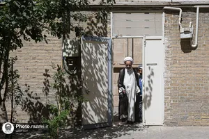 تشرف آیت&zwnj;الله محمود رجبی به حرم مطهر رضوی