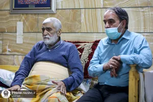 دیدار جمعی از مسئولین آستان قدس رضوی با سید جعفر ماهرخسار