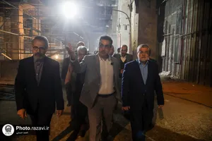 بازدید مدیران شهری مشهد از پروژه&zwnj;های عمرانی حرم مطهر رضوی
