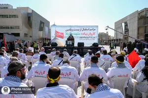 مراسم استقبال از کاروان پیاده مشهد تا کربلا