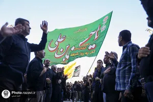اجتماع عزاداران نبوی در حرم مطهر رضوی