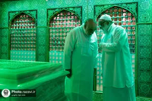 آئین غبارروبی ضریح مطهر امام رضا(ع) برگزار شد