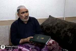 دیدار تولیت آستان قدس رضوی با خانواده شهید مسلم جاویدی مهر و جانباز حسن شکفته در قوچان