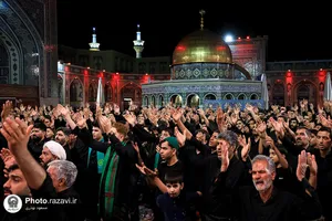 عزاداری سنتی شب سوم محرم در &laquo;حسینیه حرم&raquo;