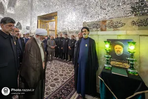 گرامیداشت اولین سالگرد شهادت آیت الله رئیسی در حرم مطهر رضوی