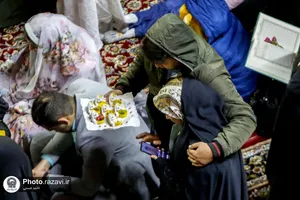نقاره زنی در حرم مطهر رضوی به مناسبت تحویل سال 1402