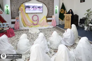 مراسم جشن تکلیف دختران عرب زبان در حرم مطهر رضوی