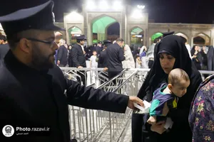 اجرای نیت موقوفه مهدی قلی خان قرایی در حرم مطهر رضوی