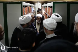 بازدید جمعی از اساتید مدرسه تابستانی طلاب از مرکز مخطوطات آستان قدس رضوی