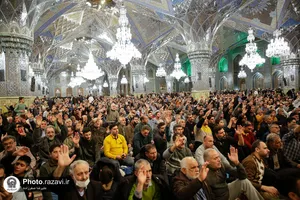 مراسم جشن مبعث پیامبر اکرم در حرم مطهر رضوی