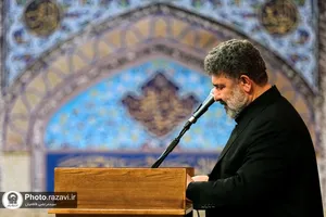 مراسم عزاداری روز شهادت امام جواد علیه السلام در رواق امام خمینی حرم مطهر رضوی