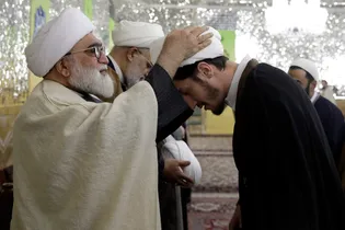 مراسم عمامه گذاری طلاب حوزه علمیه خراسان