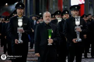 آیین خطبه&zwnj;خوانی شب شهادت امام رضا علیه&zwnj;السلام در حرم مطهر رضوی