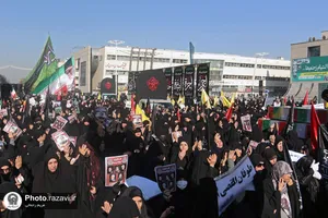 تشییع پیکر شهدای گمنام در مشهد