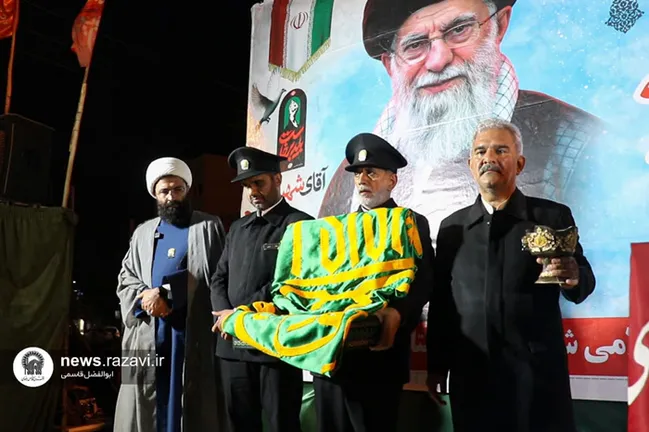 پرچم رضوی مهمان شب‌های اقتدار مردم دشتستان + تصاویر