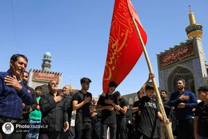 عزاداری تاسوعای حسینی در حرم مطهر رضوی