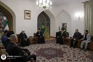 دیدار عمار حکیم با تولیت آستان قدس رضوی
