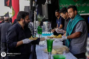 موکب آستان حسین بن موسی الکاظم در دهه آخر صفر