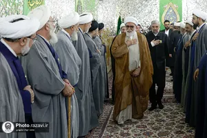 آیین اعطای احکام خدمه حرم مطهر رضوی