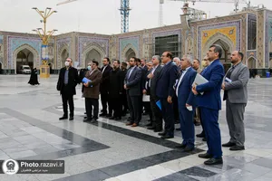 تشرف معاونین توسعه مدیریت و منابع استانداری&zwnj;های کشور به حرم مطهر رضوی