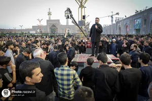 مراسم چهار پایه&zwnj; خوانی در حرم مطهر رضوی