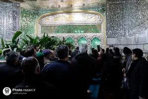 تشرف جمعی از روشندلان استان مازندران به حرم مطهر رضوی